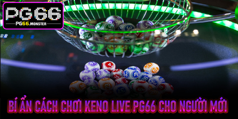 Bí ẩn cách chơi Keno Live Pg66 cho người mới