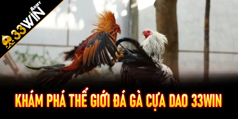Khám phá thế giới Đá Gà Cựa Dao 33Win đầy kịch tính